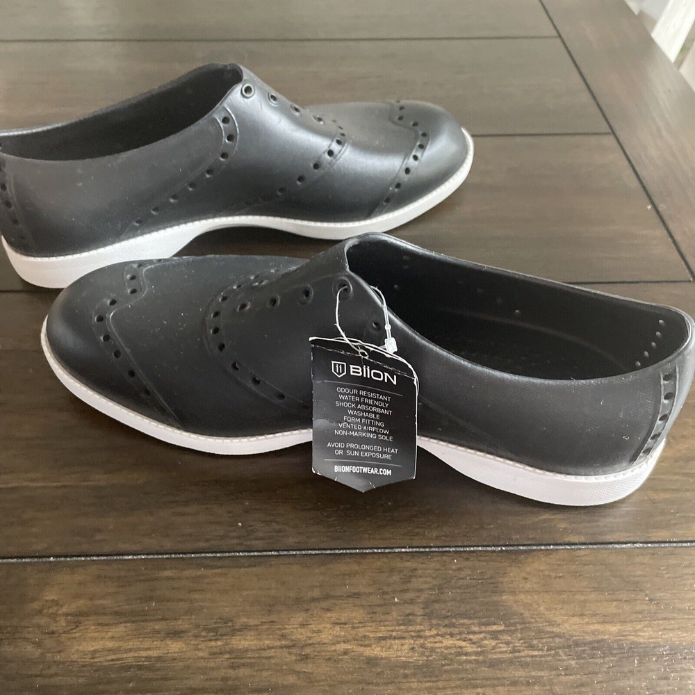 Biion Womens Size 7 Golf Shoes Black New With tags Rubber Softspike - Picture 5 of 10